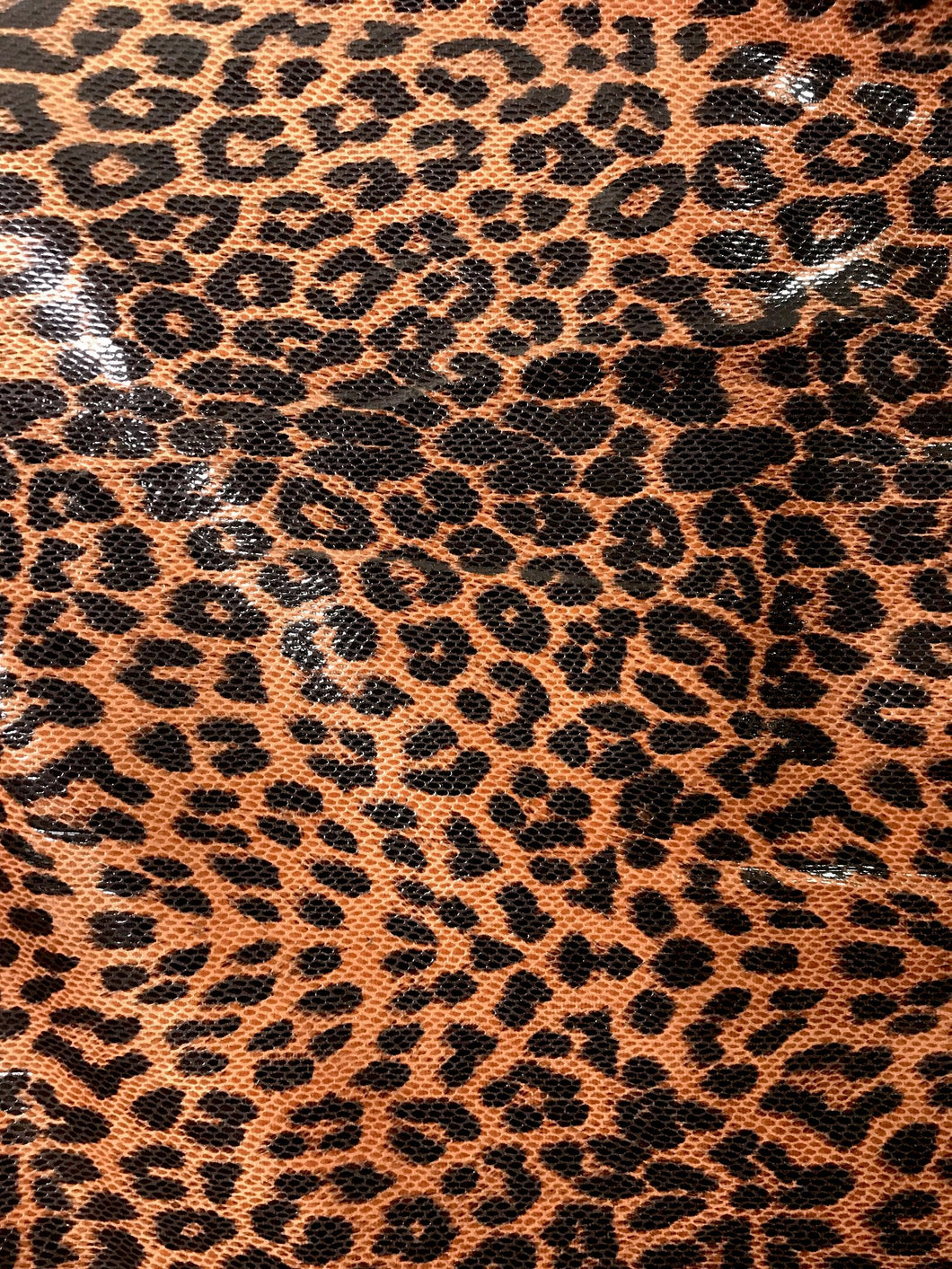 Blush Leopard print faux vegan leather – Trap Fabricks
