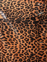 Load image into Gallery viewer, Brown Leopard print faux vegan leather